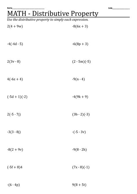 distributive property box method worksheet|distributive property guided notes.